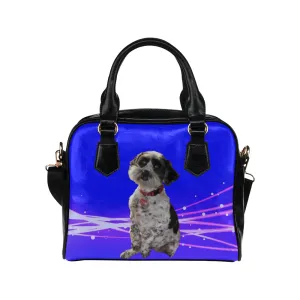 Tibetan Terrier Shoulder Bag - Black & White