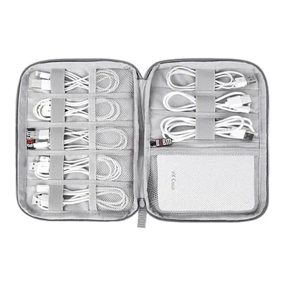 Travel Cable Cord Bag Accessories Gadget Gear Storage Cases for Various USB, Phone, Charger & Cable