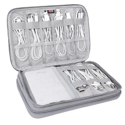 Travel Cable Cord Bag Accessories Gadget Gear Storage Cases for Various USB, Phone, Charger & Cable