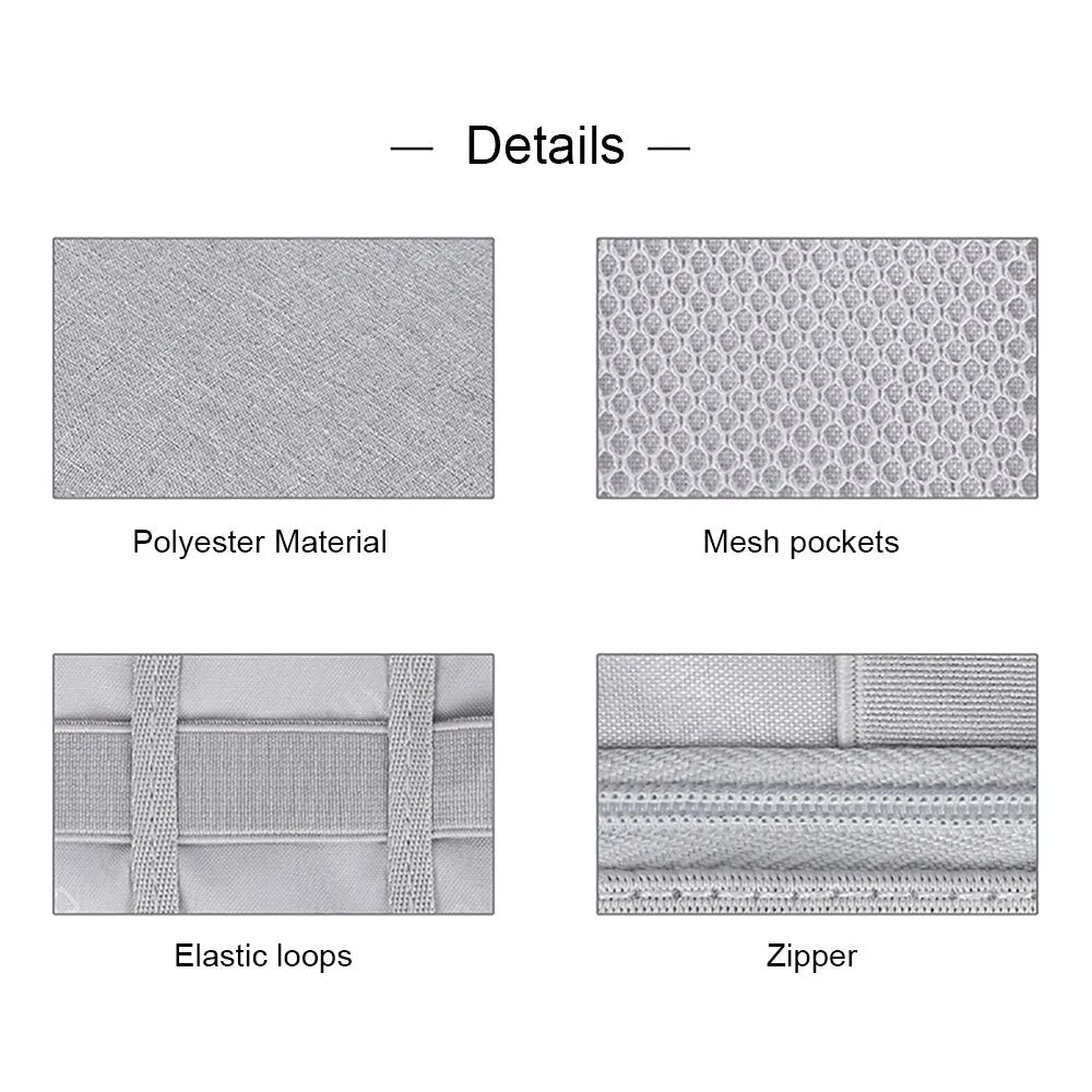 Travel Cable Cord Bag Accessories Gadget Gear Storage Cases for Various USB, Phone, Charger & Cable