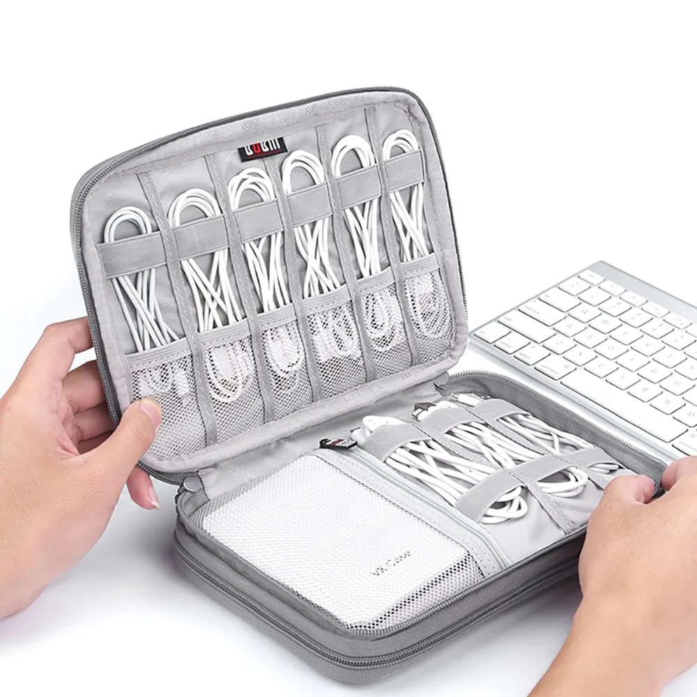 Travel Cable Cord Bag Accessories Gadget Gear Storage Cases for Various USB, Phone, Charger & Cable