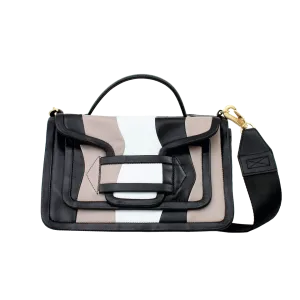 Tricolor Front Flap Bag