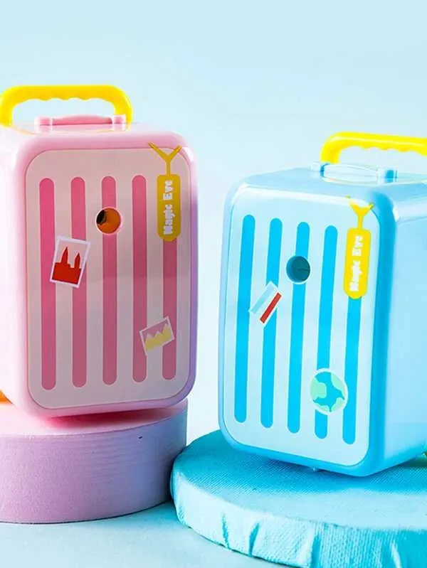 Trolley Bag Shaped Random Pencil Sharpener for Kids