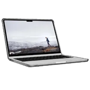 UAG [U] Lucent Apple MacBook Air (13") (M2/M3) Rugged Case - Ice/Black (134008114340) DROP  Military Standard Co-Mold Design 10 Years Warranty
