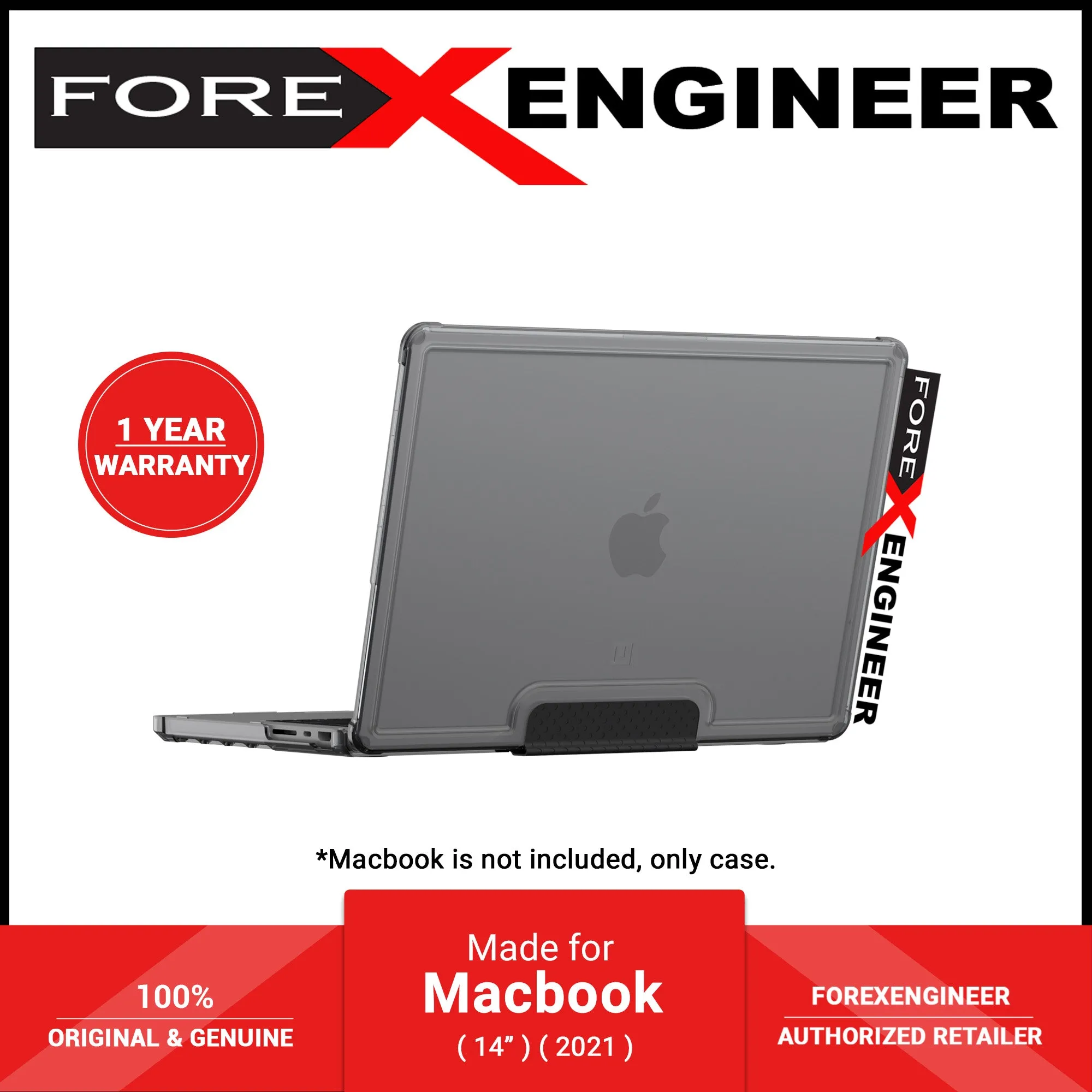 UAG [U] Lucent for MacBook Pro 14" ( M1 / M2 / M3 MAX & PRO) ( 2021 - 2023 ) - Black (Barcode: 810070369682 )