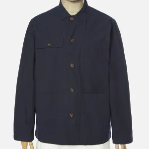 Universal Works Dockside Overshirt - Cotton Ripstop Navy
