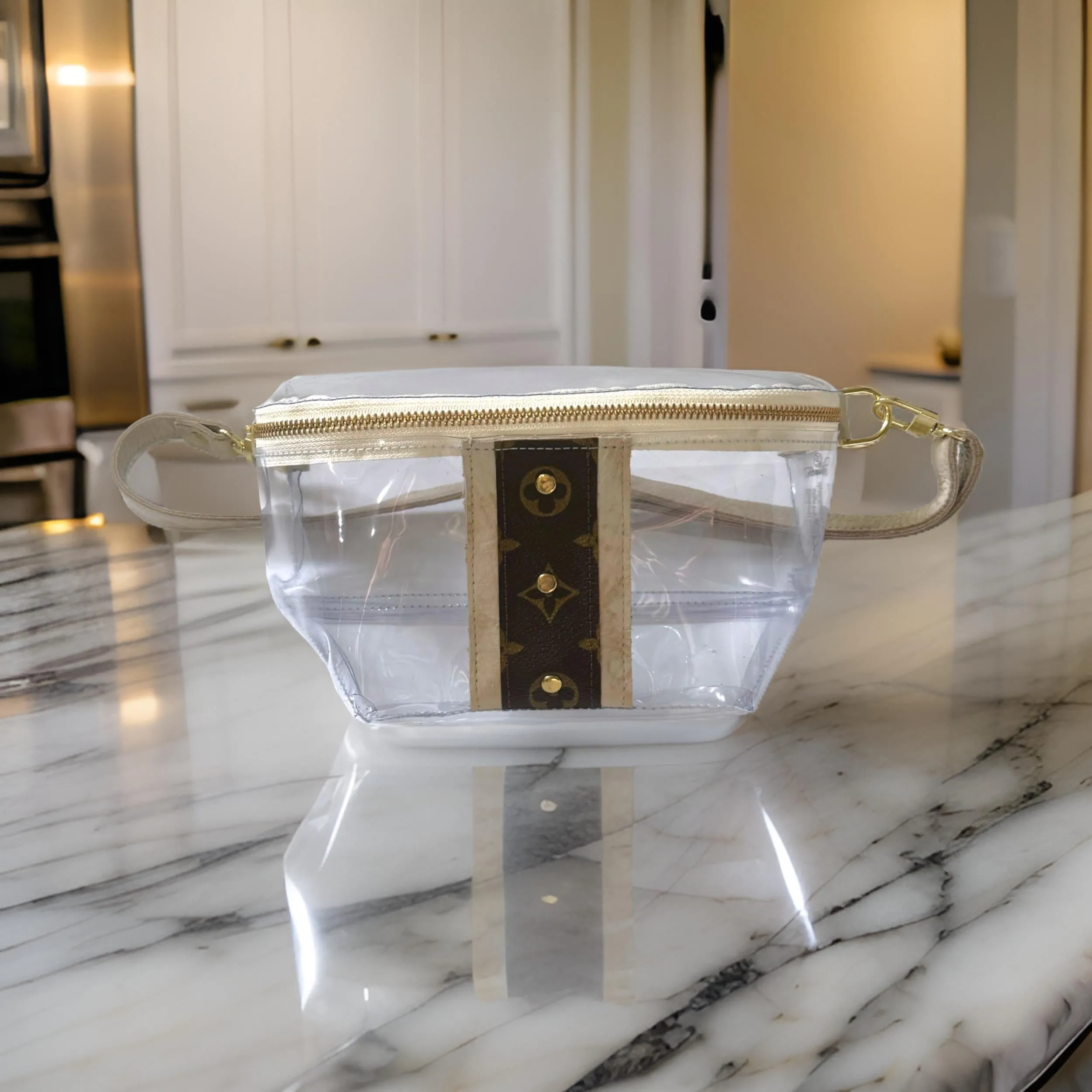 Upcycled LV Clear Belt Bag | Britt VinylVoque
