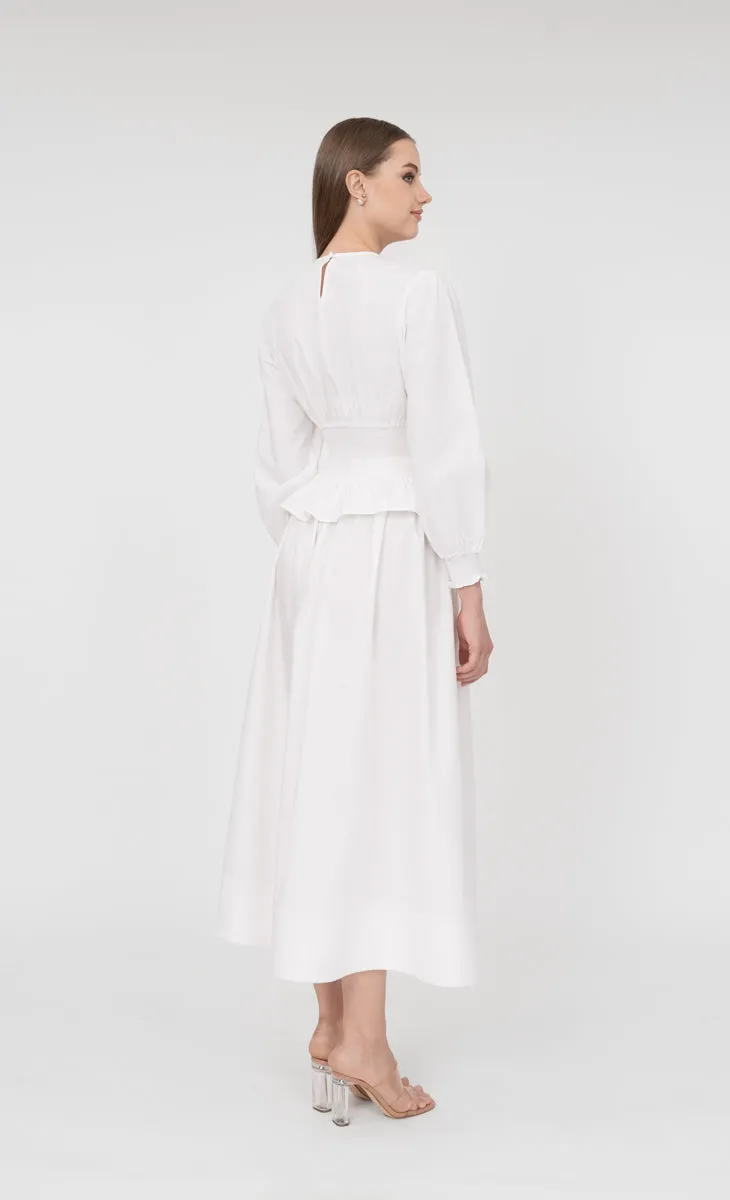 Victoria Top in Lucent White