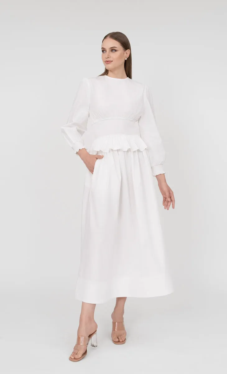 Victoria Top in Lucent White