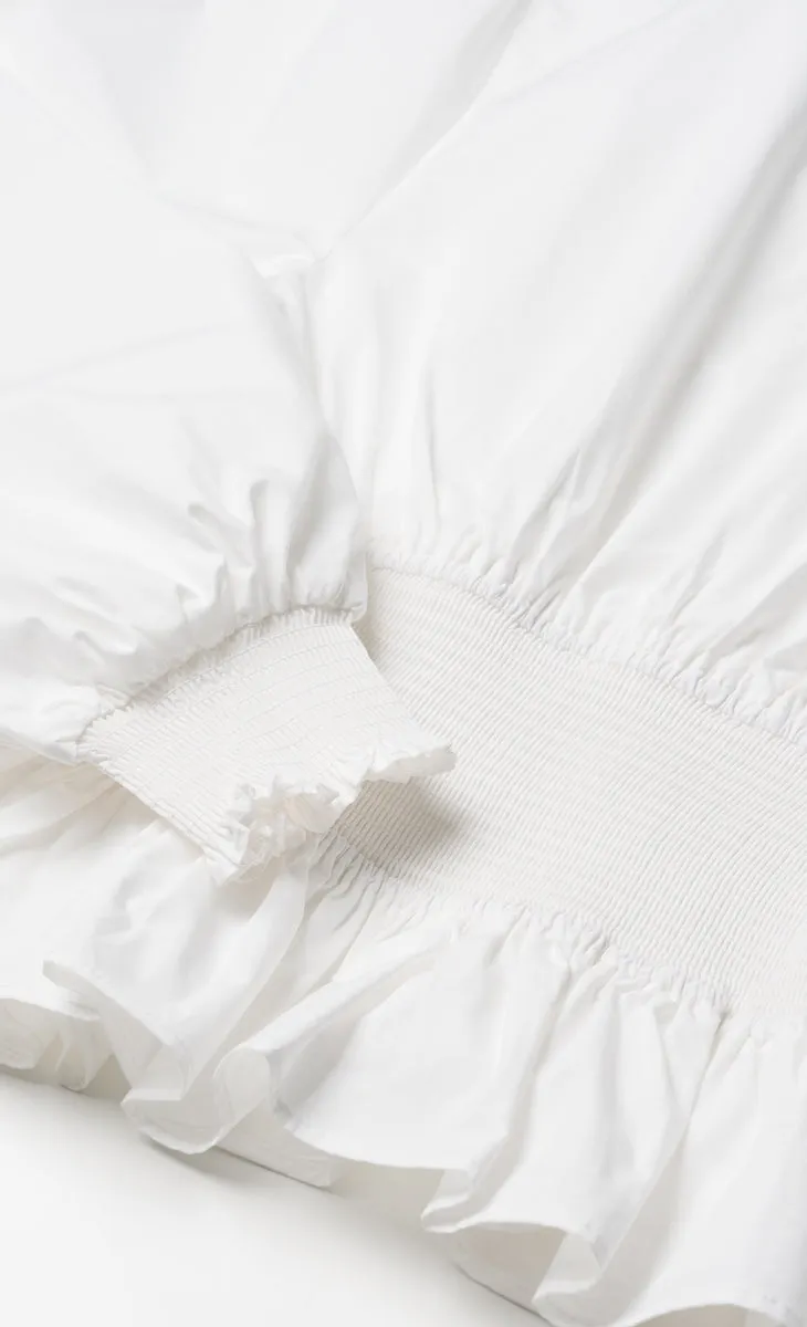 Victoria Top in Lucent White