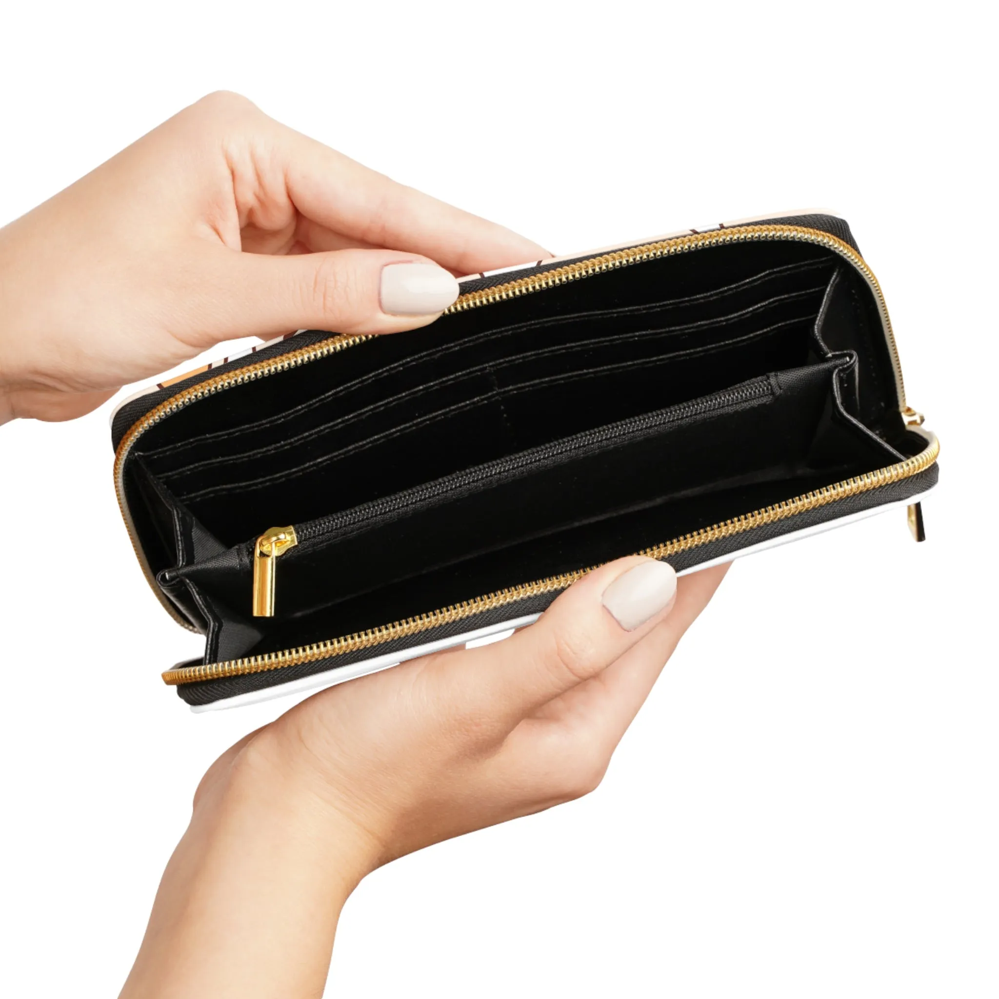 Wallet: Duck Duck Goose | Cute Bird Pattern Zipper Wallet