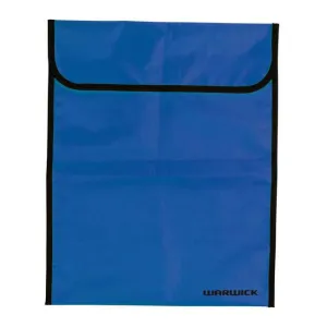 Warwick Homework Bag Fluoro Blue Large Velcro