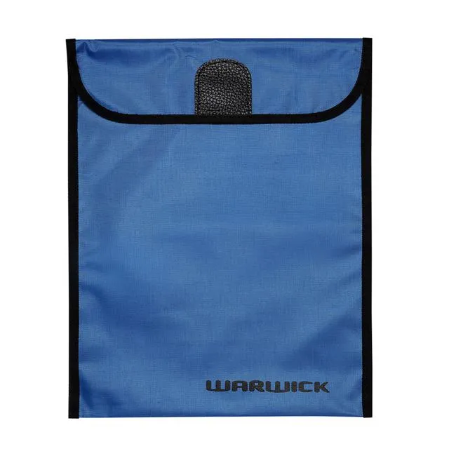 Warwick Homework Bag Fluoro Blue Large Velcro