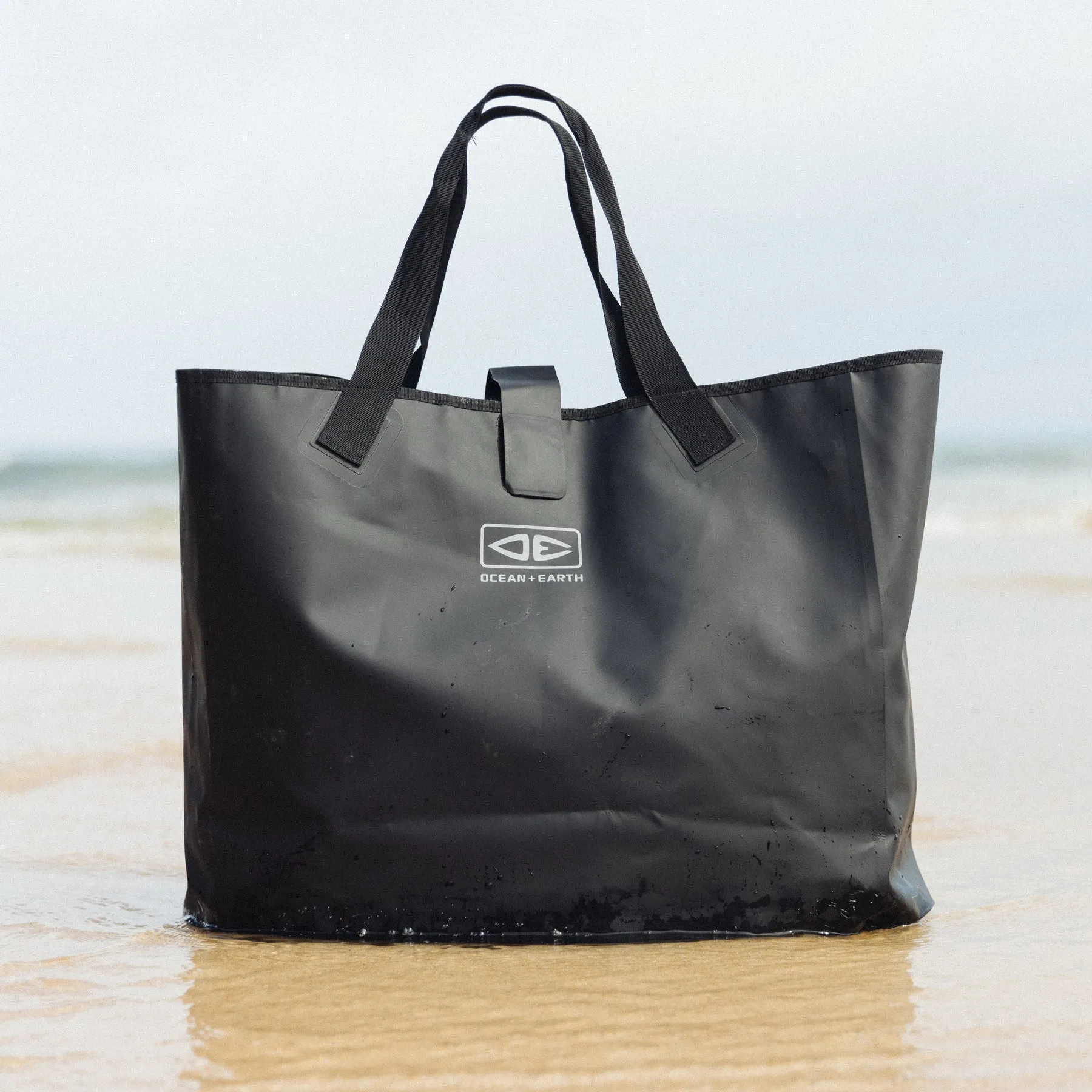 Waterproof Beach Tote Bag  Ocean and Earth - Large