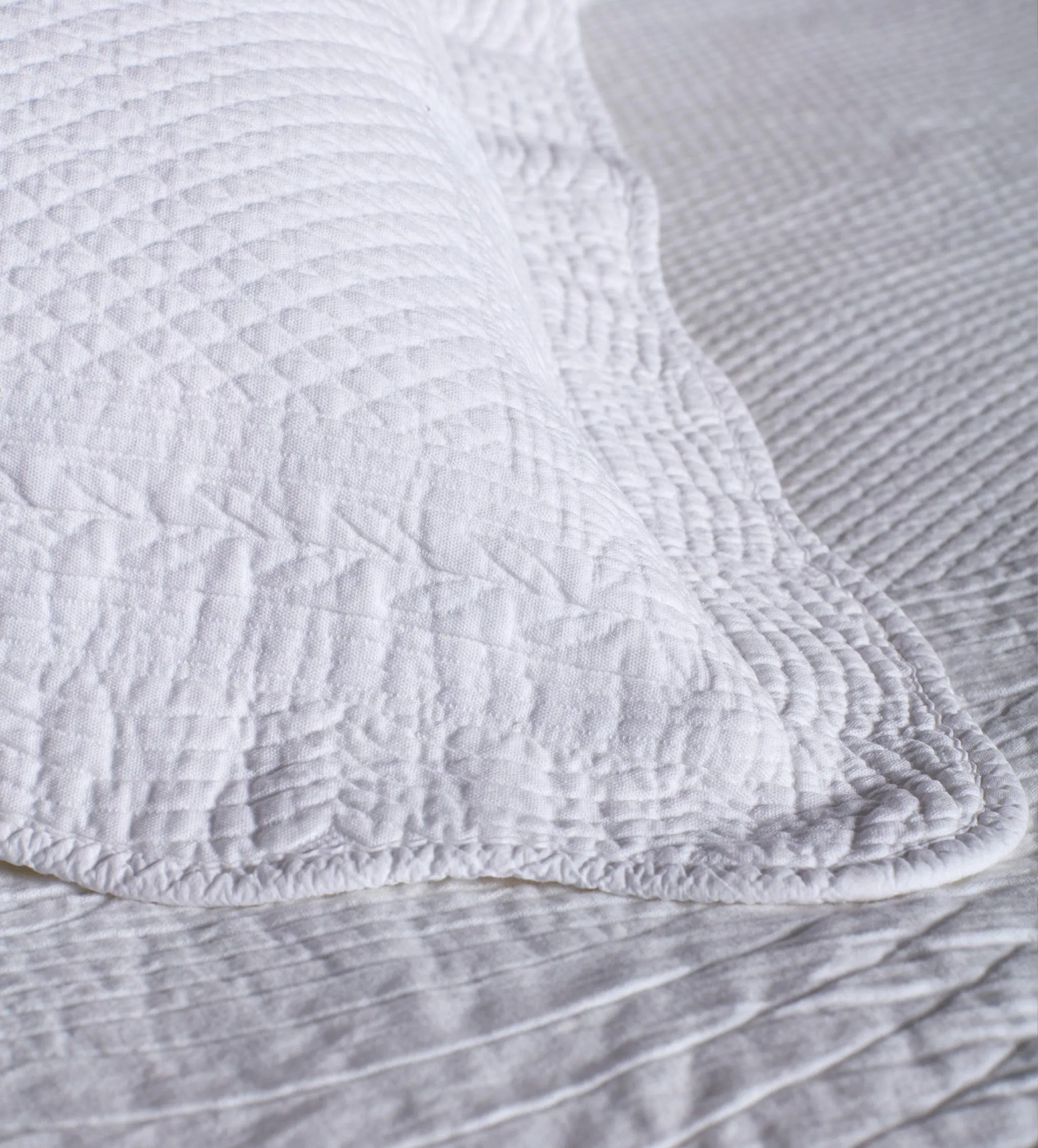 White Verity 100% Cotton Bedspread