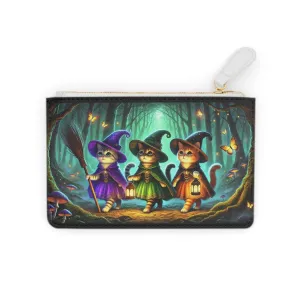 Witchy Cat  -  Mini Clutch Bag - Halloween Accessory