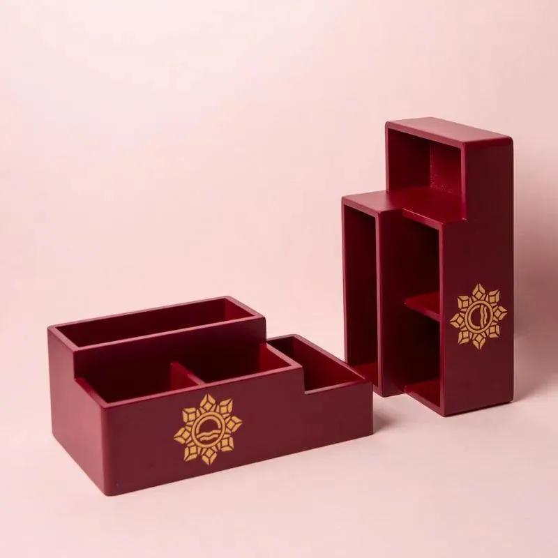 Wooden Multi Organiser | Multiple Designs | 10 x 6 x 4 inches