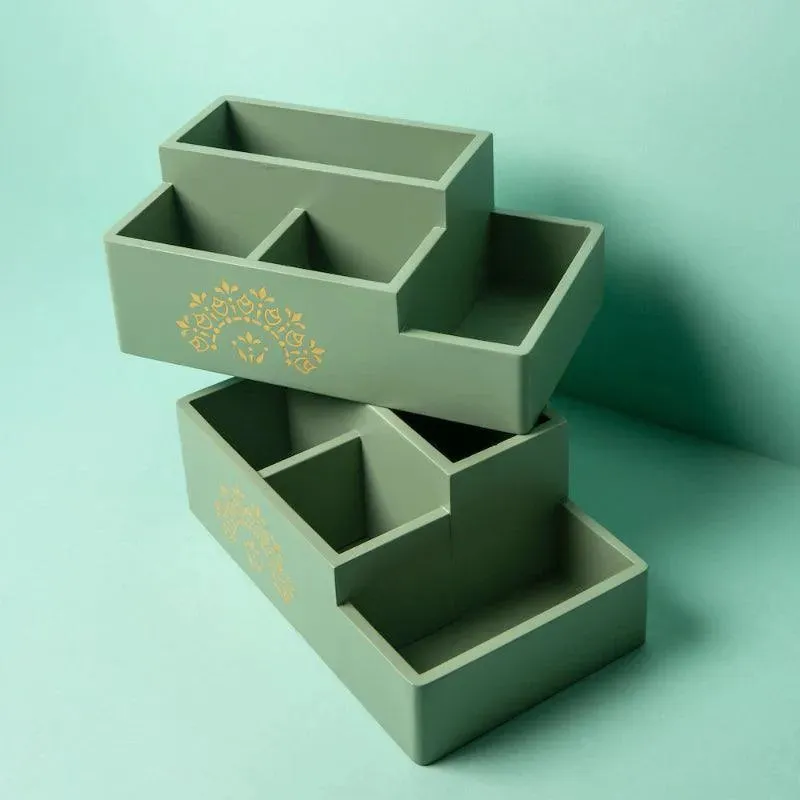 Wooden Multi Organiser | Multiple Designs | 10 x 6 x 4 inches