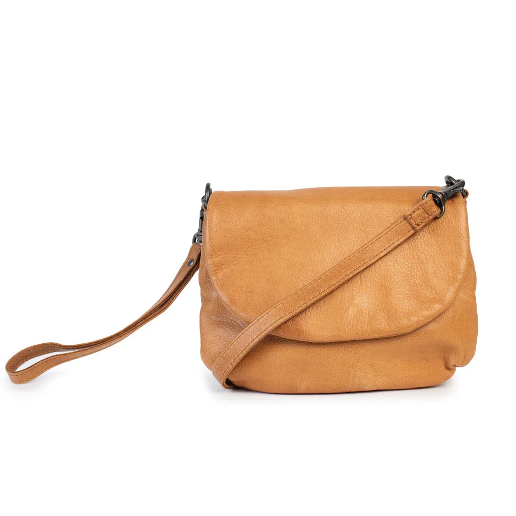 Zoe Leather Bag/Clutch: Black